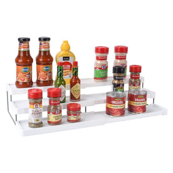 TK 3-tier expandable spice rack&spice bottle holder