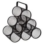 6-Bottle Metal Wine Rack – Countertop Display
