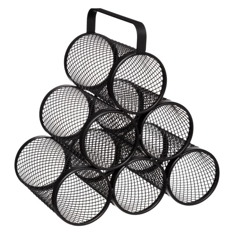 6-Bottle Metal Wine Rack – Countertop Display