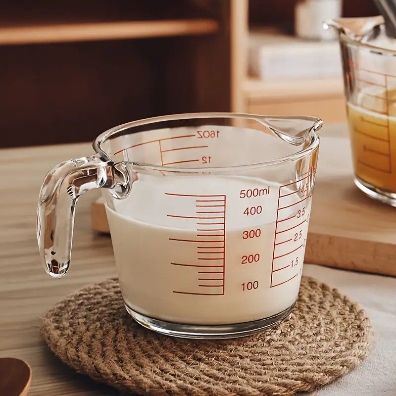 500ml Glass Measuring Cup for Accurate Cooking & Baking