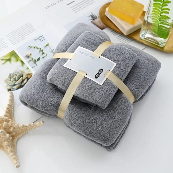 TK 2-Piece Soft Bathroom Towel Set