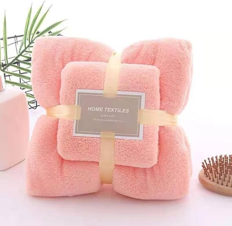 TK 2-Piece Soft Bathroom Towel Set