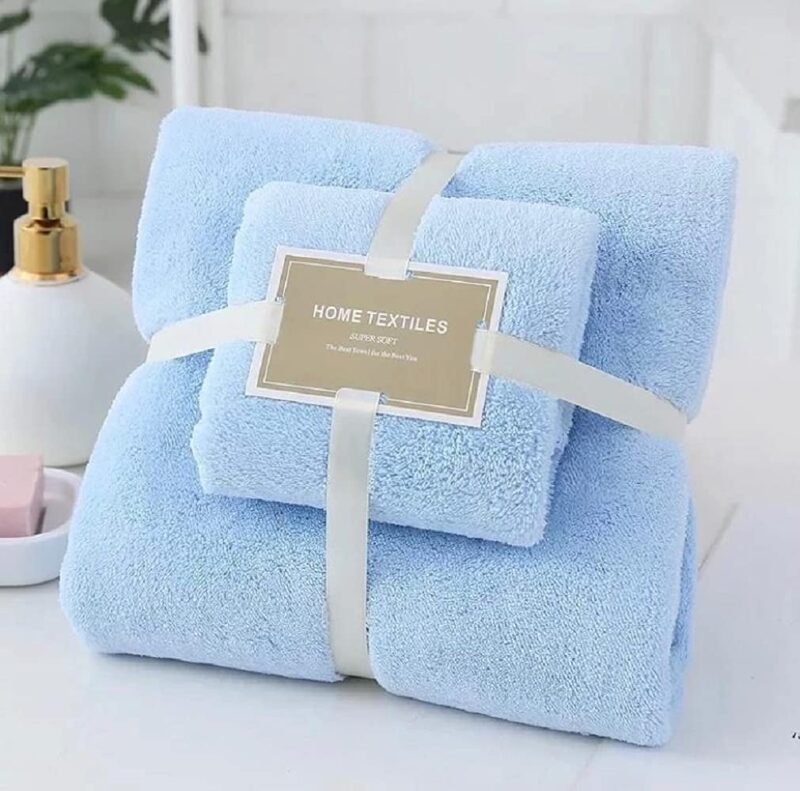 TK 2-Piece Soft Bathroom Towel Set