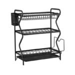 Vera 3-Tier Countertop Dish Rack – Powder-Coated Iron