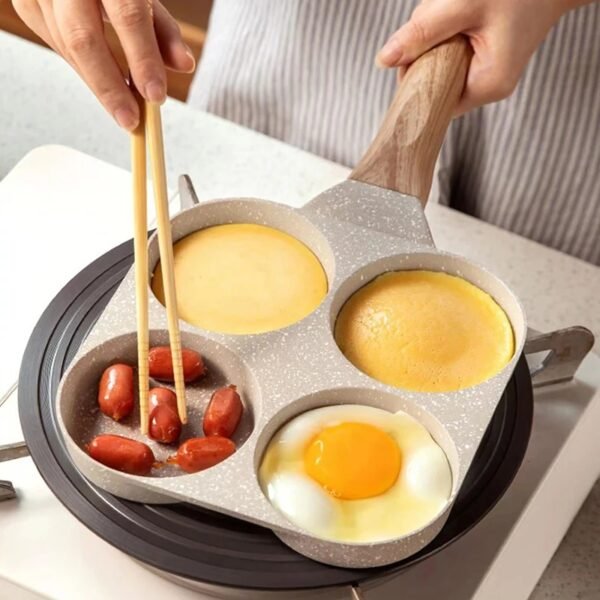 Multi Section Egg Frying Pan – Non-Stick Breakfast Pan