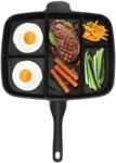 5-in-1 Multi Section Pan – Non-Stick Die-Cast Aluminum