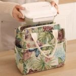 TK Floral Insulated Lunch Bag with Side Bottle Pockets