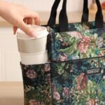 TK Floral Insulated Lunch Bag with Side Bottle Pockets