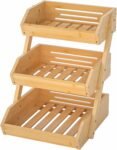 TK Bamboo Fruit Basket – Multi-Purpose Kitchen Organizer