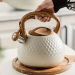 TK 3.0L Stainless Steel Whistling Kettle with Wooden Handle