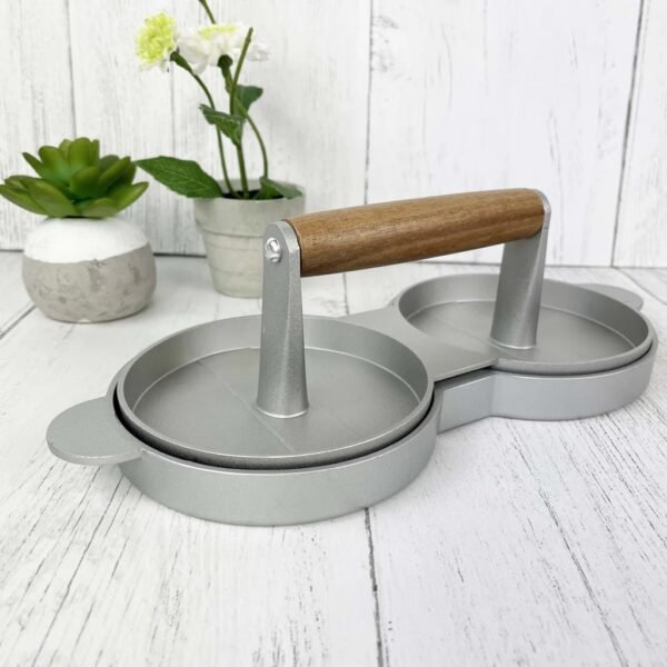 2-in-1 Cast Aluminum Burger Press