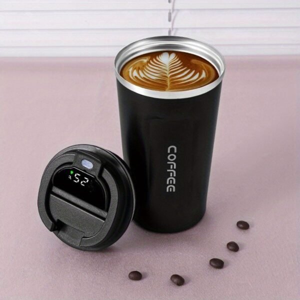 Stainless Steel Vacuum Flask – Digital Temperature Display