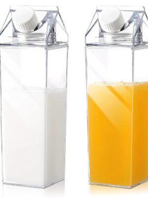 Transparent Plastic Milk Storage Bottle 1000ml