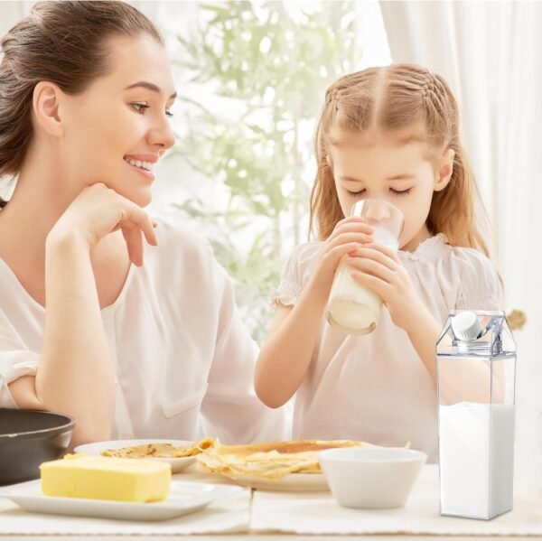 Transparent Plastic Milk Storage Bottle 1000ml