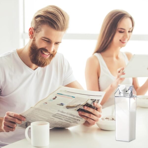 Transparent Plastic Milk Storage Bottle 1000ml