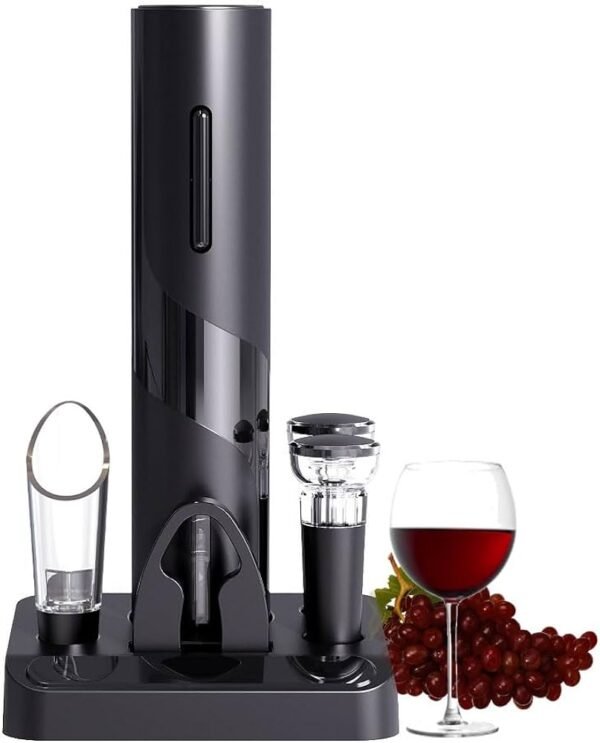 Electric Wine Opener & Preservation Set – Complete Wine Accessory Kit