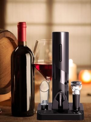 Electric Wine Opener & Preservation Set – Complete Wine Accessory Kit