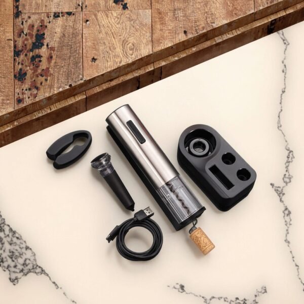 Electric Wine Opener & Preservation Set – Complete Wine Accessory Kit