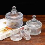 Decorative Crystal Glass Storage Jar