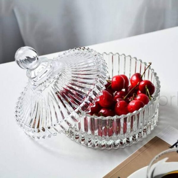 Decorative Crystal Glass Storage Jar