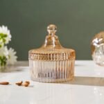 Decorative Crystal Glass Storage Jar