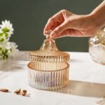 Decorative Crystal Glass Storage Jar