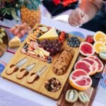 4 Piece Bamboo Cheese Board Set with Knife Slots