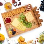 Bamboo Charcuterie Board with 4 Cheese Knives