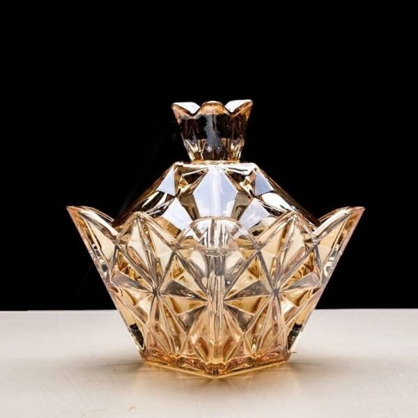 Vintage Crystal Candy Jar with Lid