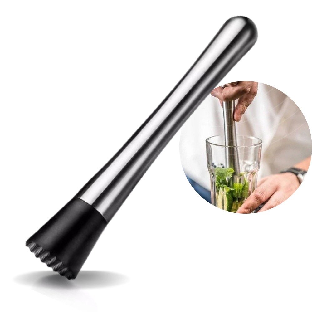 Multi-Function Stainless Steel Muddler – Bar & Cocktail Tool