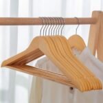TK 3 Pack Wooden Clothes Hangers with Strap Grooves