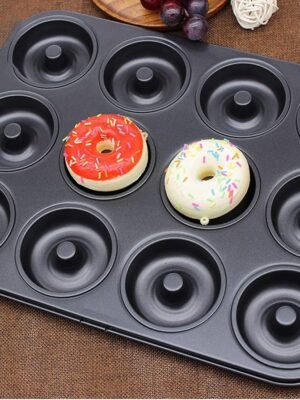 12-Cavity Donut Baking Pan – Carbon Steel