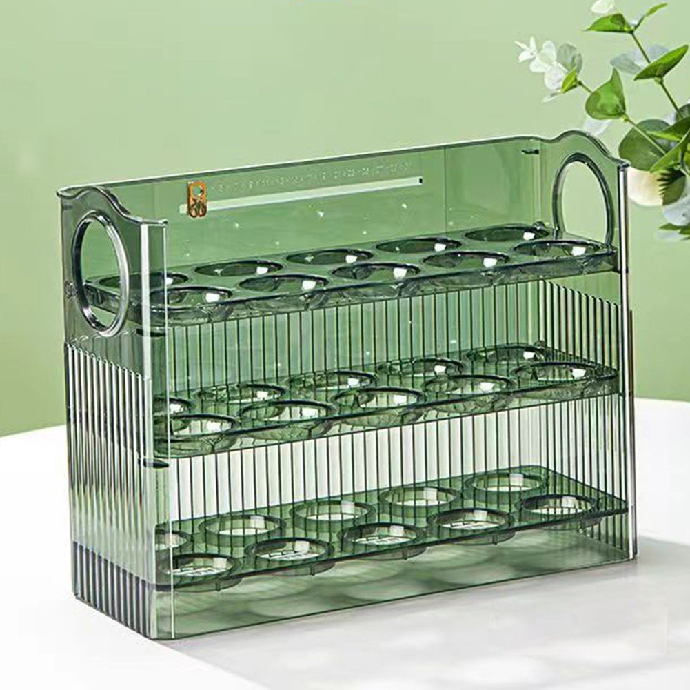 30-Egg Multi-Layer Stackable Fridge Storage Box