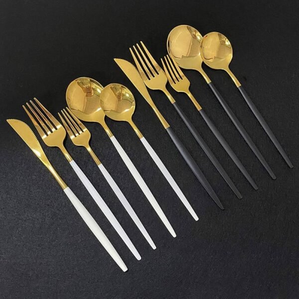 24pc Stainless Steel Cutlery Set – Flatware for 6