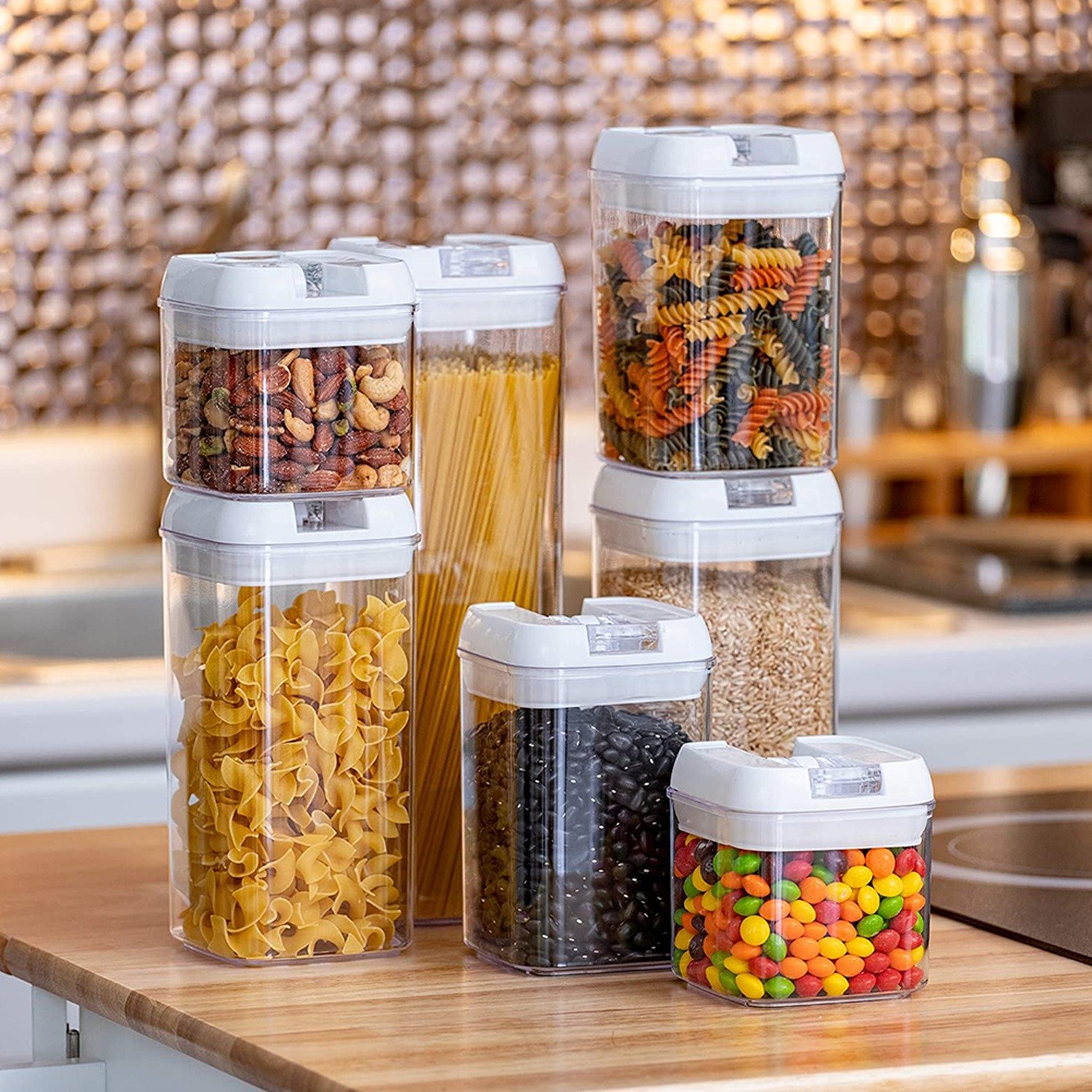 7-Piece Airtight BPA-Free Food Storage Container Set