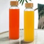 TK Borosilicate Glass Bottle with Acacia Lid