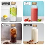 TK Borosilicate Glass Bottle with Acacia Lid