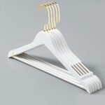 3-Pack Non-Slip Wooden Hangers for Coats, Shirts & Suits