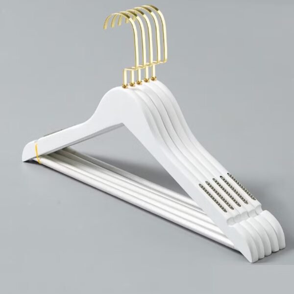 3-Pack Non-Slip Wooden Hangers for Coats, Shirts & Suits