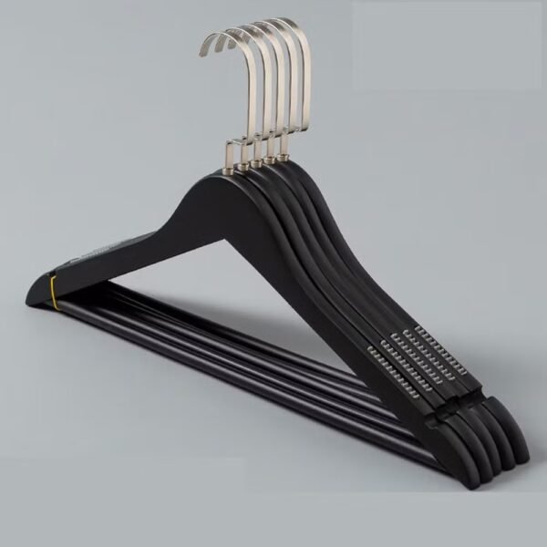 3-Pack Non-Slip Wooden Hangers for Coats, Shirts & Suits