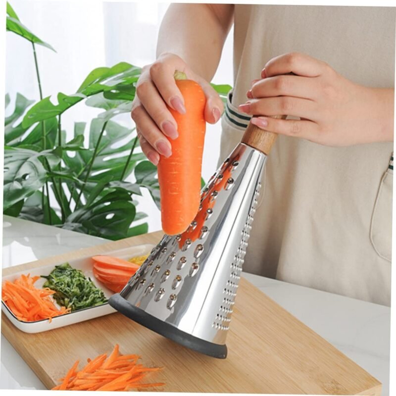 TK 3-Sided Grater With Wooden Handle – Kitchen Tool