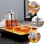 Glass Teapot with Removable Stainless Steel Infuser