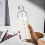 Clear BPA-Free Water Bottle with Time Markers