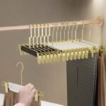 TK 3 Pack Gold Plated Clothes Hangers with Adjustable Clips