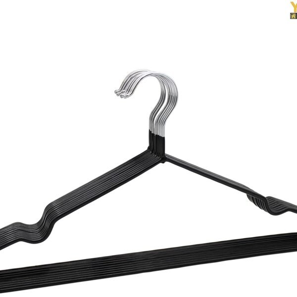 10-Pack Metal Clothes Hangers with PVC Coating