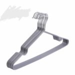TK 10-Pack Metal Clothes Hangers with PVC Coating