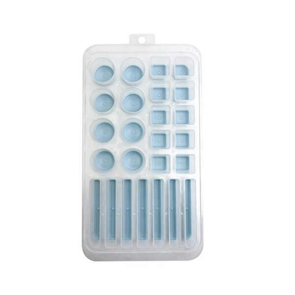 TK 25-Slot Silicone Ice Cube Tray – Fun Multi-Shape Mold