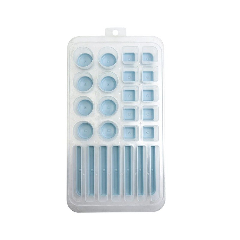 TK 25-Slot Silicone Ice Cube Tray – Fun Multi-Shape Mold