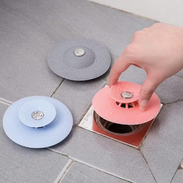 Silicone Drain Stopper & Hair Catcher – Anti-Clog Plug