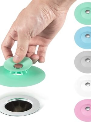 Silicone Drain Stopper & Hair Catcher – Anti-Clog Plug